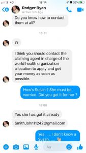 online scammer