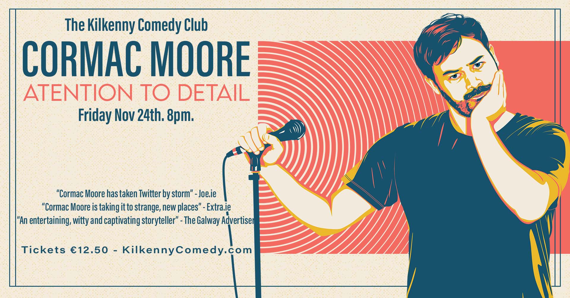 Cormac Moore comedian kilkenny comedy