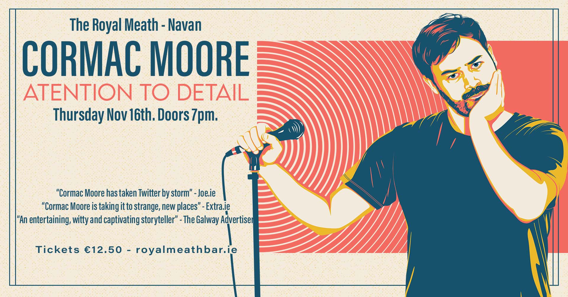 Comedy in Navan Co Meath Nov 16th Cormac Moore